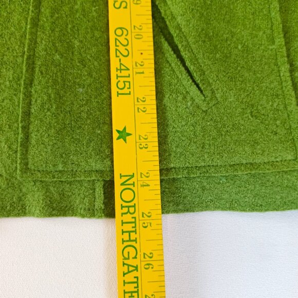 Coldwater Creek Green Wool Blend Button Up Jacket W/ Pockets M - Picture 8 of 10